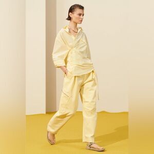 Zara SRPLS Balloon Utility Pants in Yellow 2024 Collection  S